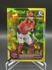 2022 Bowman Chrome Sapphire Edition - Jonathan India #54 Yellow /50