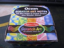 Melissa and Doug Scratch Art Notes Ocean Pre-Owned FREE SHIPPING