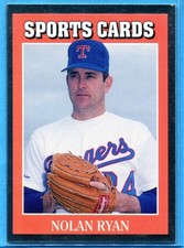 NOLAN RYAN ~ 1991 Allan Kaye's Baseball Silver Foil Insert Card #1