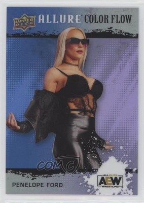2022 Upper Deck Allure AEW Color Flow Blue Purple 7/199 Penelope Ford #R-42 0eq