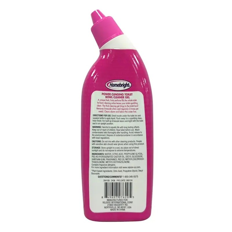 3 pk HOMEBRIGHT Power cleaning Toilet Bowl cleaner GEL 14.5onz each ...