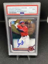 Topps 2022 Bowman Chrome Prospect Auto Jaison Chourio #CPA-JCO PSA 9 Guardians