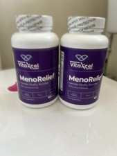 VitaXcel MenoRelief Female Vitality Booster 120 Caps New & Sealed UK Made Vegan