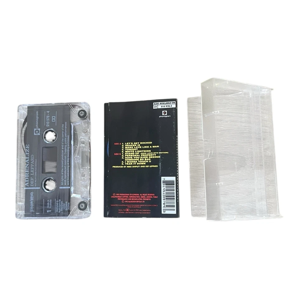 Def Leppard Adrenalize Cassette Tape - Image 3 of 3