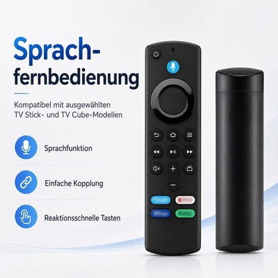 Fire TV Stick 4K Max Lite Cube Ersatzfernbedienung Sprachfunktion Bluetooth ABS