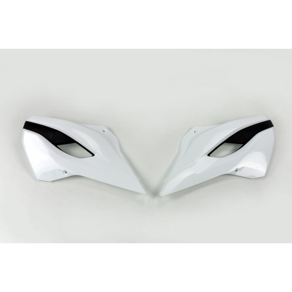 Plastics Side Radiator UFO Husqvarna White/Black hu03353-041 for Moto