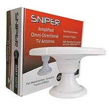 DVB-T Digital TV Aerial for Caravan and Boats,White
