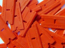 MINISCRAPER Plastic Razor Scraper Blades Double Edged - Value Pack 4 100 Packs