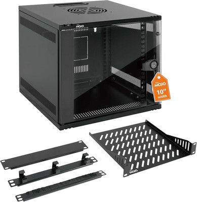 6U 10 Inch Rack, Wall Mount Network Cabinet Set,12.3W X 13D X 11.8H- Load Capaci