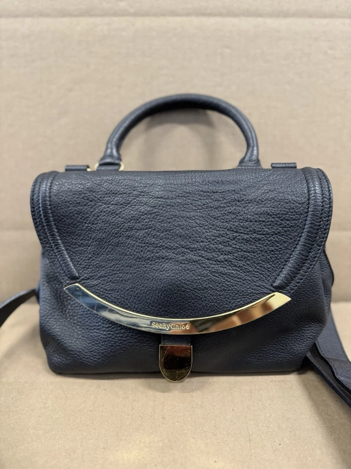 Bandolera y bolso clutch híbrido bidireccional See By Chloe cuero en negro Foto 3 de 4