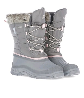 Trespass Womens Stavra II Snow Boots Storm Grey X Size UK EU 37