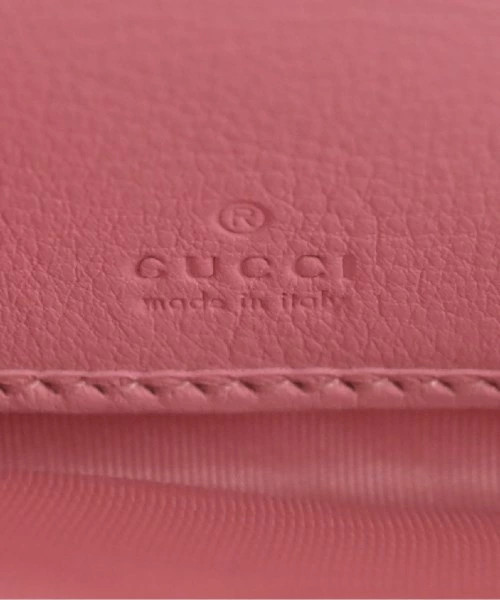 Gucci Wallcoin Case Python Leather Pink Black Used - image 5