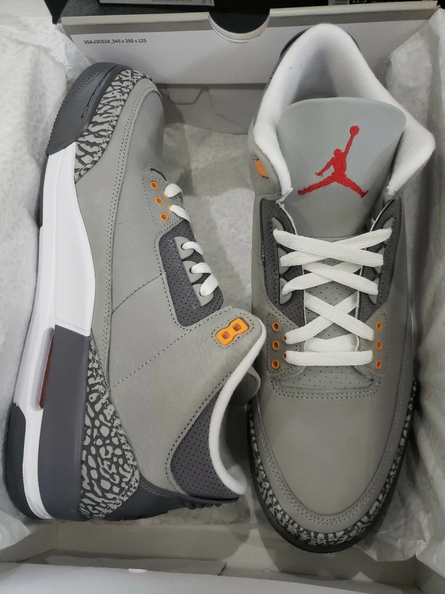 Size 12 - Jordan 3 Retro Cool Gray 194501118422 | eBay