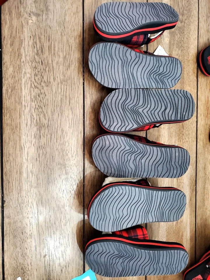 Reef Toddler Kids Little Ahi Camper Fuzzy Plaid Slip On Sandal 9/10 11/12 13/1  - Image 4 of 4