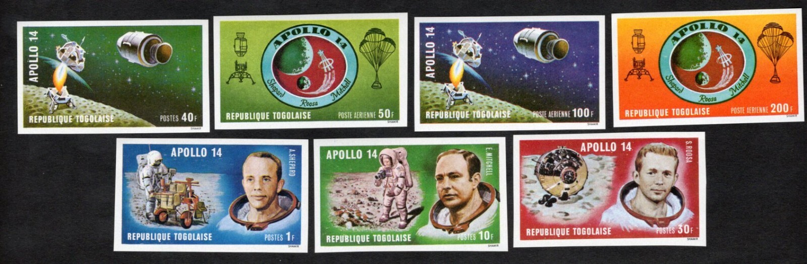 Togo 1971 stamps Mi#849B-855B START8%ONLY MNH CV=48$