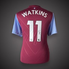 Ollie Watkins Aston Villa  Hand Signed Football Shirt &pound;225 With COA