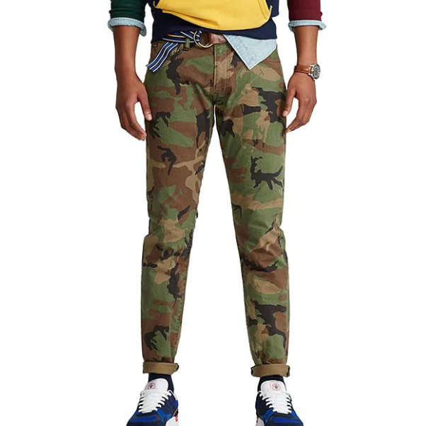 Polo Ralph Lauren Mens Sullivan Slim Camo Stretch Pony Logo Player