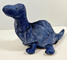 Russ Berrie Plato the Blue Dinosaur 15" Plush Beanbag Stuffed Animal