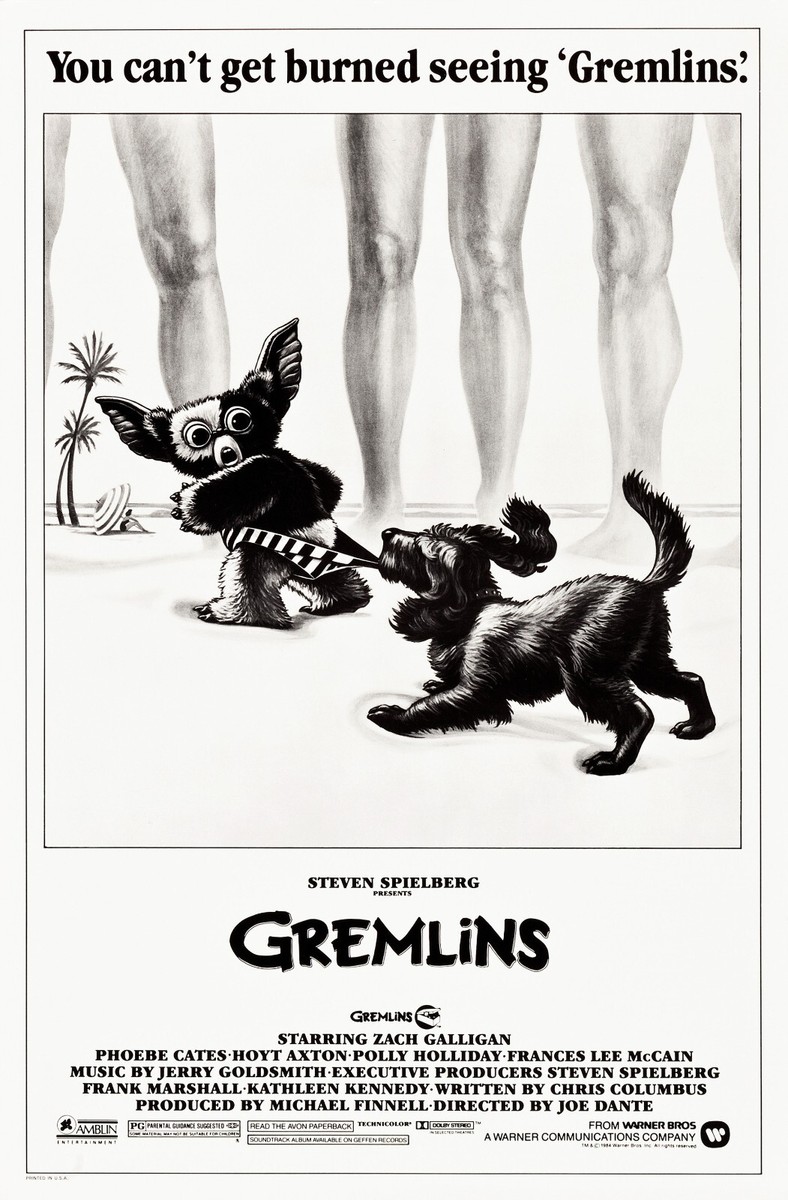 1984 Gremlins Movie Poster 11X17 Gizmo Billy Kate Howie Mandel