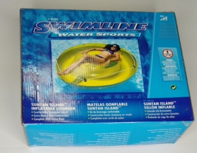 Swimline Water Sports Suntan Island Inflatable Lounger 72 In