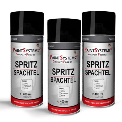 Spritzspachtel 3x Füller 400ml Grundierung Rostschutz Autolack Spraydosen