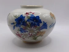 Vintage Cottier Freres Switzerland Vase with Gold Trim 1513 56 ~ 10cm Diameter