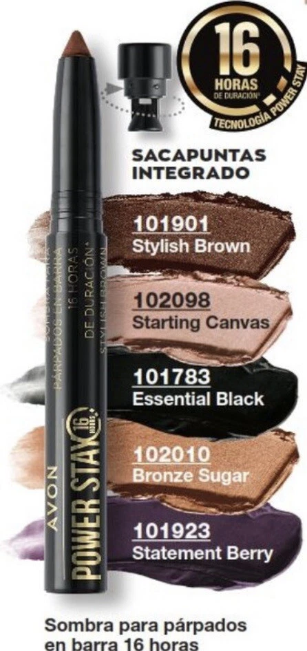 雅芳 Power Stay 眼睛颜色棒青铜糖眼影长磨损可伸缩 — 第 2/4 张图片