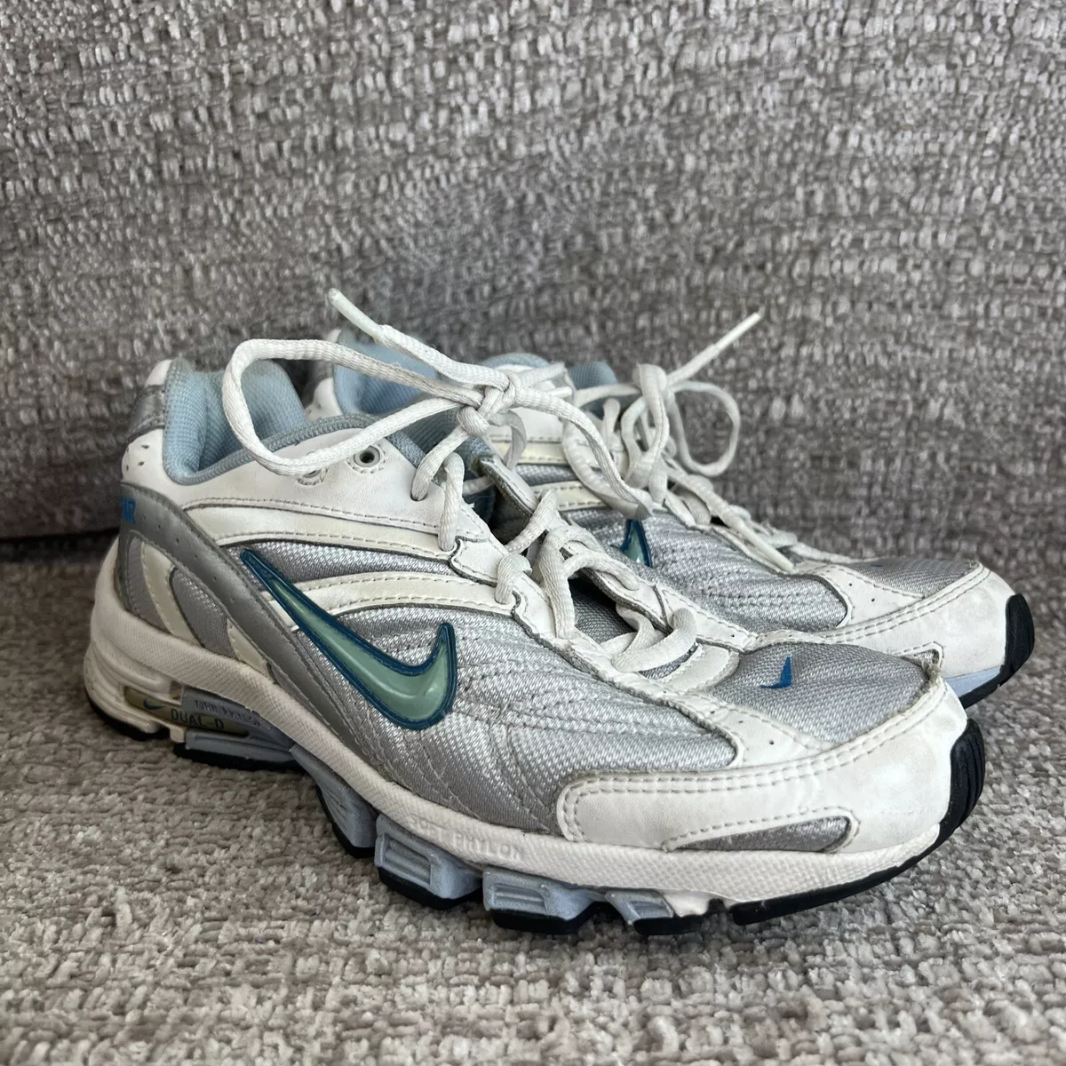 Nike Air Dual D Phylon 313649 041 White Gray Blue Women s Athletic