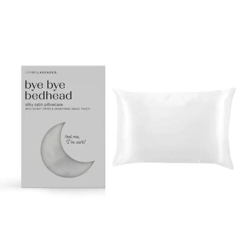 Lemon Lavender Bye Bye Bed Head Silky Satin Pillowcase Lucent Cloud