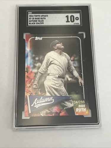 2024 Topps Update Series - Autumn Tales Babe Ruth #AT-25 Black /299 for ...