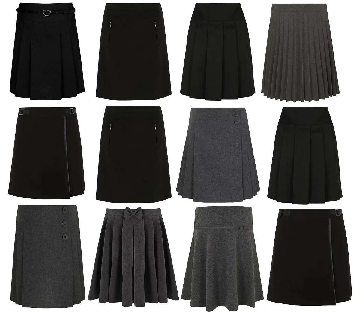 JUPES D COLE FILLES EX MAGASIN BRITANNIQUE NOMBREUX MOD LES JUPE UNIFORME NOIR