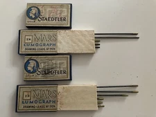Mars Lumograph Pencil Leads Staedtler No 1904 Vtg Drawing Leads 2.00mm Lot Of 2