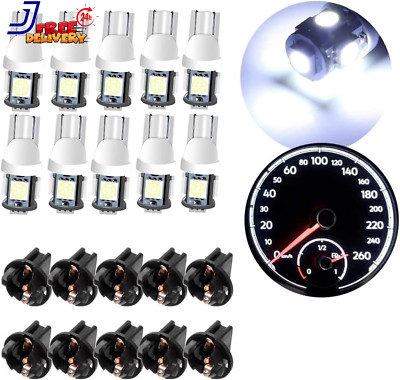 Light Bulb Instrument Panel Gauge Cluster Dashboard Light Bulb White 10Pack
