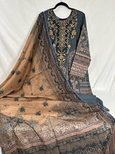 Pakistani Asim Jofa Lawn Cambric Embroidery Kameez Shalwar 3XL 50