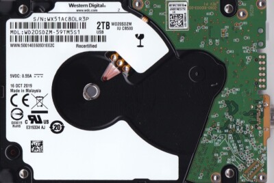 WD20SDZM-59TM5S1 s/n: WX51AC Malaysia OCT 2019 2TB 2.5'' USB-C WESTERN DIGITAL