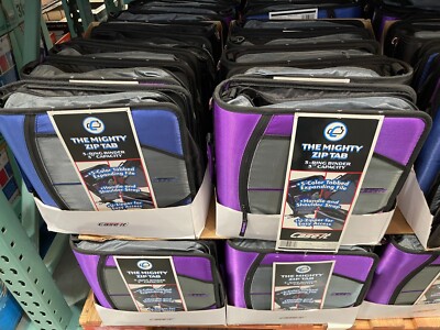 Case-it The Mighty Zip Tab 3-Ring Binder 3” U-Zipper Ex School