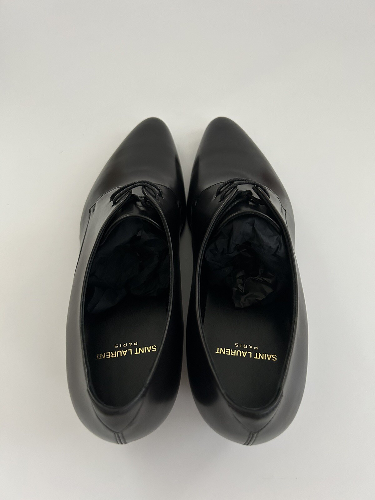 NUOVE scarpe Oxford Saint Laurent Paris Ysl in pelle da donna taglia 39 5