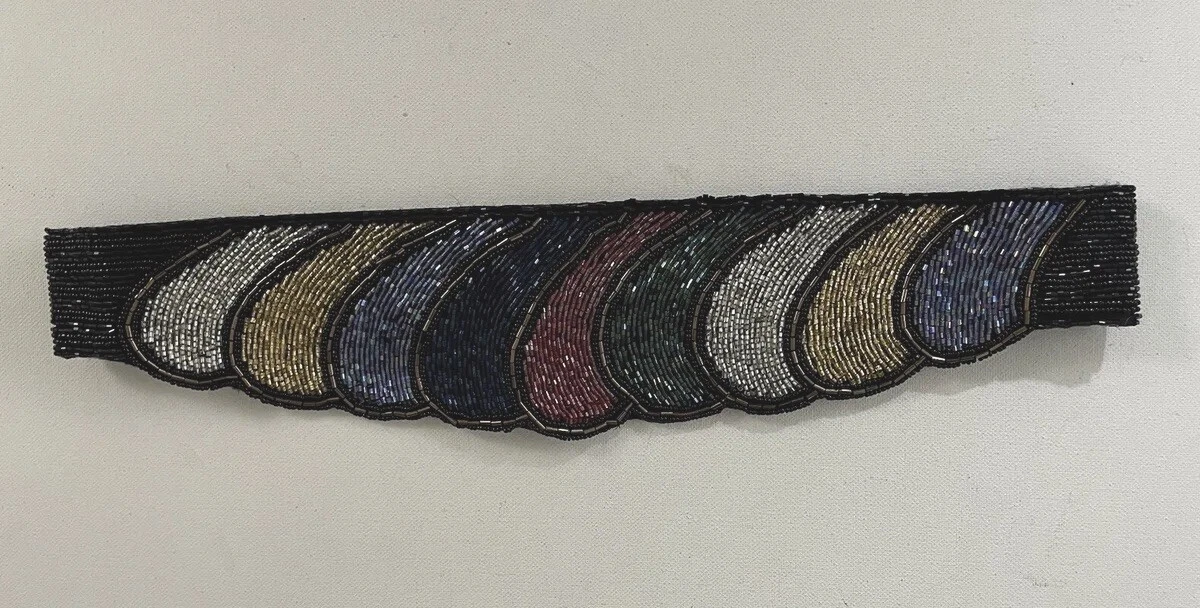 Hand Beaded Cumberband Womens Waist Belt Black Blue Red XS S ? 27 bv Waist Belt Beaded Multicolor Belts for Women for sale | eBay main image 2