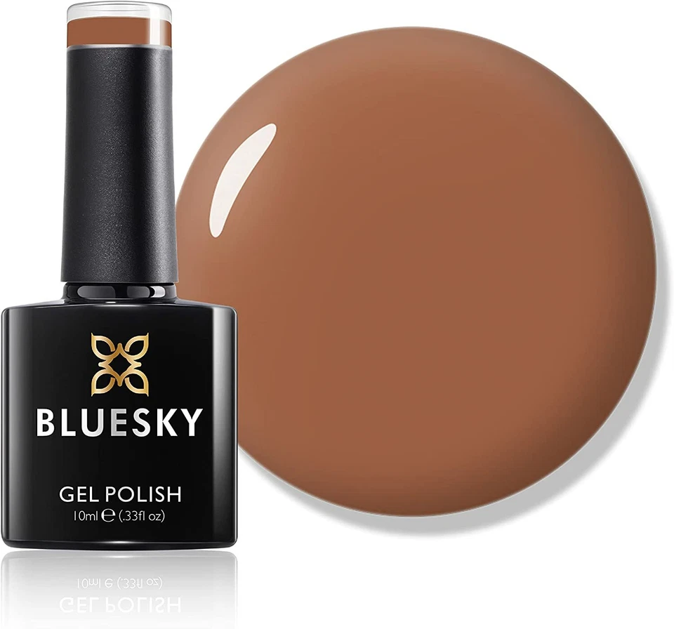 BLUESKY GEL NAIL POLISH CARAMEL LIGHT BROWN AUTUMN WINTER A79 UV LED SOAK OFF