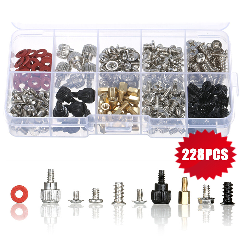 360-Piece Computer Screws & Standoffs Assortment Kit For PC Building & Repair