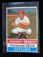 1976 Hostess All-Star Team JOHNNY BENCH #22 Reds HALL OF FAME Handcut NEAR MINT+