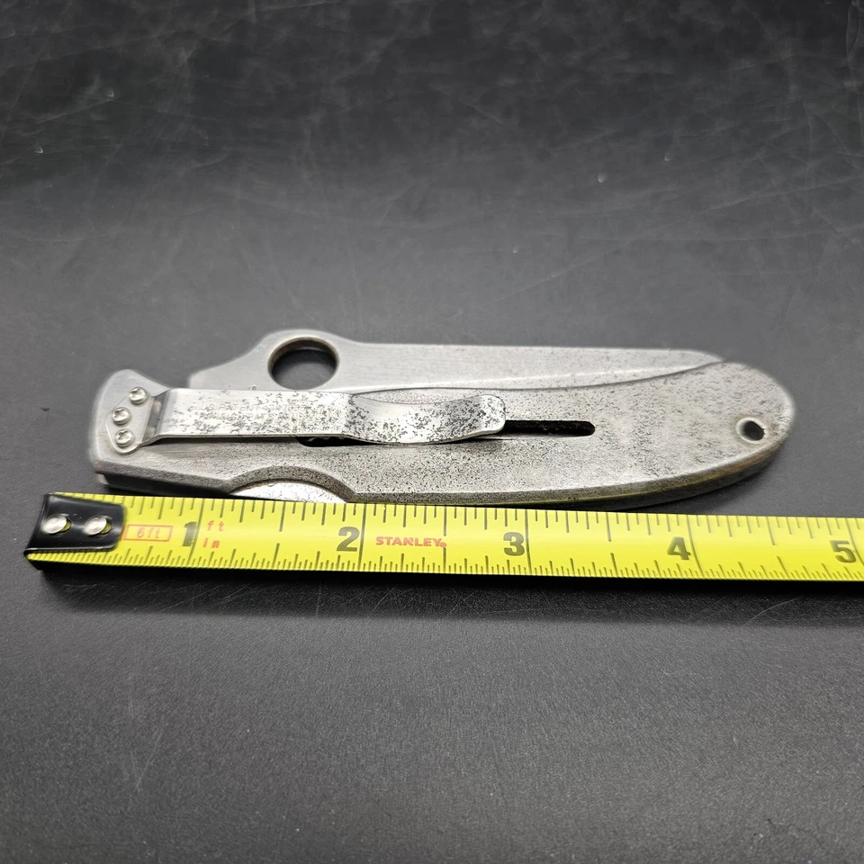 *De colección* Carpeta Spyderco C02S Mariner G-2 acero inoxidable mango Japón (rara) Foto 4 de 4