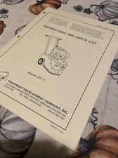 Amoladora de piso Edco DYMA caminar detrás DY-1 manual de piezas libro guía lista de catálogo