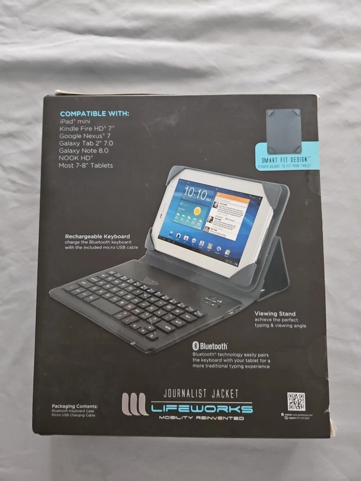 The Journalist -BT Keyboard Case for 7" & 8" Tablet - Image 2 of 2