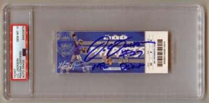 J.C. Jackson Signed NFL Debut Game Ticket w/ Inscription PSA 10 Auto