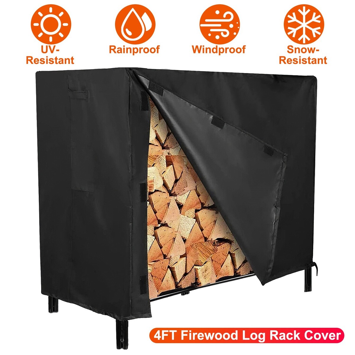 Weather Resistant Log Store Weather Cover Rainproof Firewood