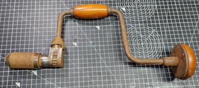 Vintage Holzbearbeitung Handbohrer Klammer Tischlerwerkzeug