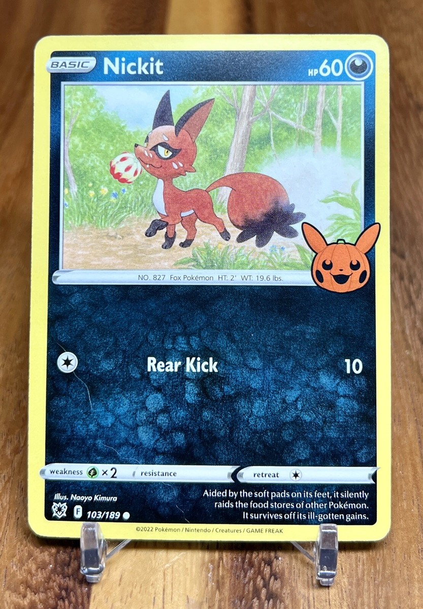 ポケモンカード Nickit 103/189 HP60 ポケモンカード Nickit 103/189 HP60 Nickit 103/189 Common