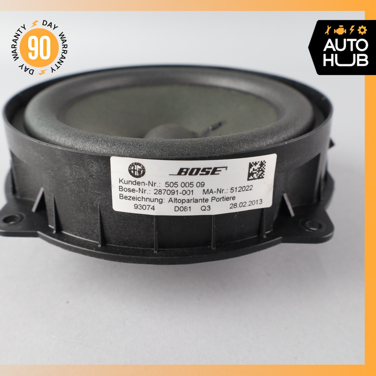 08-19 Maserati GranTurismo M145 Door Sound Speaker 50500509 OEM