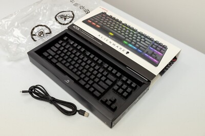 MINT! Alienware AW420K Tenkeyless RGB Wired USB Mechanical Gaming Keyboard 420K